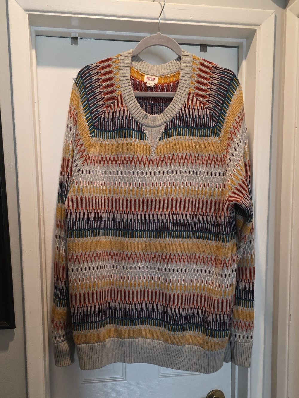 Mossimo Supply Co. Multicolor Striped Crewneck Sweater
